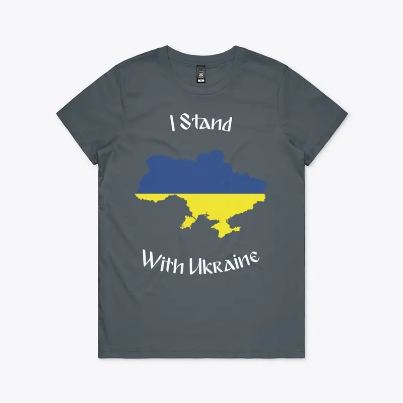 I stand with Ukraine map