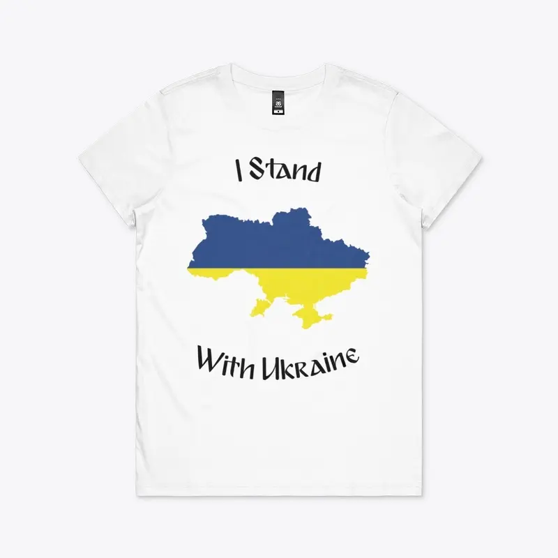 I stand with Ukraine map